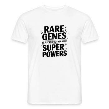 Rare Genes is Just Another Word for Superpowers - Men's T-Shirt - white - Front - AI Model Male 178 dark (178cm)