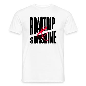 SUNSHINE ROAD TRIP - Men's T-Shirt - white - Front - AI Model Male 178 dark (178cm)