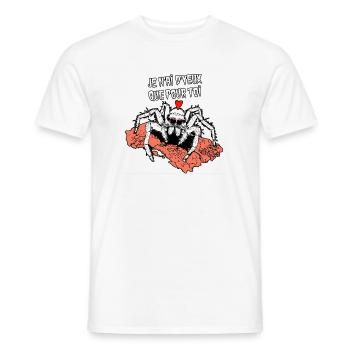 ICH HABE NUR AUGEN FÜR DICH! (Spinne) - Männer T-Shirt - Weiß - Vorne - AI Model Male 178 dark (178cm)