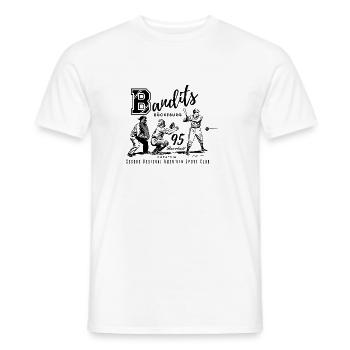 Baseball - Les Bückeburg Bandits - T-shirt homme - blanc - Devant - AI Model Male 178 dark (178cm)