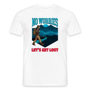 Pas de souci, on se perd - T-shirt homme - blanc - Devant - AI Model Male 178 dark (178cm)