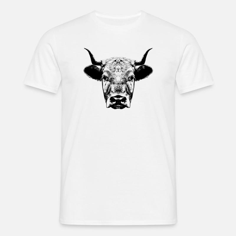 Ko / Hoved - T-shirt til herrer - hvid