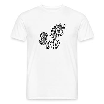 Baby unicorn - Men's T-Shirt - white - Front - AI Model Male 178 dark (178cm)