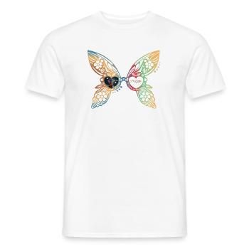Fairy Glasses with Naughty Fairy - Men's T-Shirt - white - Front - AI Model Male 178 dark (178cm)