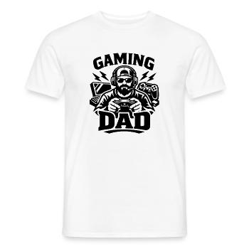 Gaming Dad - Gamer Geschenk - Männer T-Shirt - Weiß - Vorne - AI Model Male 178 dark (178cm)
