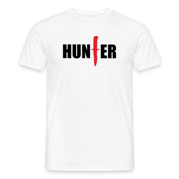 Chasseur sauvage - chasse - T-shirt homme - blanc - Devant - AI Model Male 178 dark (178cm)