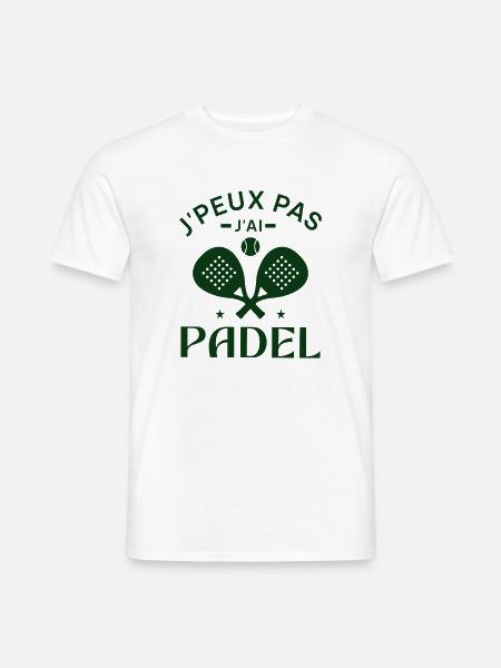 I can't I have padel - Men's T-Shirt - white