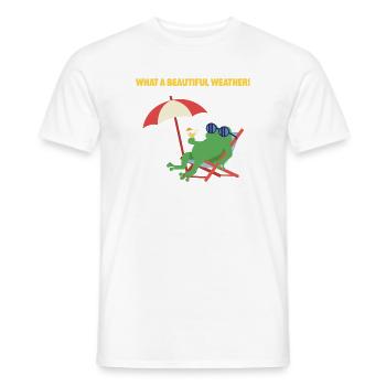 Juste un temps formidable ! - T-shirt homme - blanc - Devant - AI Model Male 178 dark (178cm)