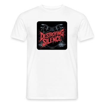 Schlagzeuger Drumset Design - Männer T-Shirt - Weiß - Vorne - AI Model Male 178 dark (178cm)