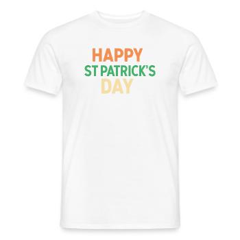 Joyeux Saint-Patrick - T-shirt homme - blanc - Devant - AI Model Male 178 dark (178cm)