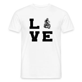 Motif emblématique du VTT - T-shirt homme - blanc - Devant - AI Model Male 178 dark (178cm)