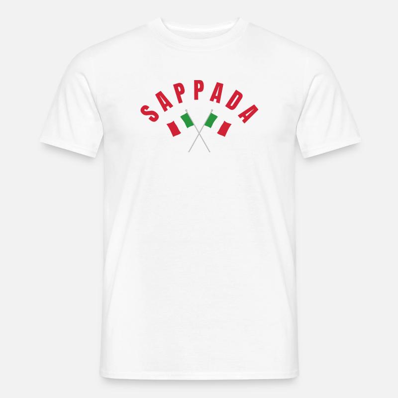 Sappada Italien Flaggen - Männer T-Shirt - Weiß