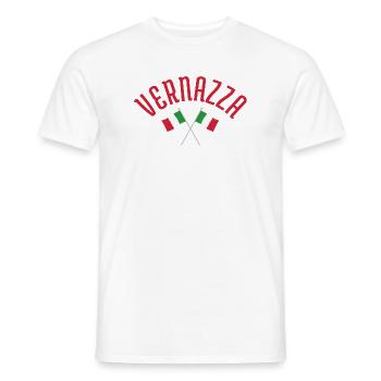 Vernazza Italienische Flaggen - Männer T-Shirt - Weiß - Vorne - AI Model Male 178 dark (178cm)