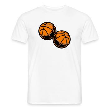 Équipe de Basketball Symbol - T-shirt homme - blanc - Devant - AI Model Male 178 dark (178cm)