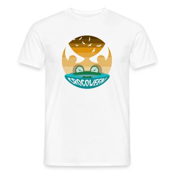 Safari Afrique Faune du Serengeti Crocodile d’Halloween - T-shirt homme - blanc - Devant - AI Model Male 178 dark (178cm)