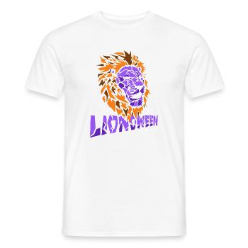 Safari Afrique Faune du Serengeti Lion d’Halloween - T-shirt homme - blanc - Devant - AI Model Male 178 dark (178cm)