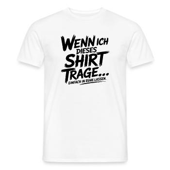 Einfach_in_Ruhe_lassen_01 - Männer T-Shirt - Weiß - Vorne - AI Model Male 178 dark (178cm)