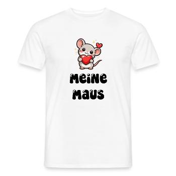 Meine Maus - Männer T-Shirt - Weiß - Vorne - AI Model Male 178 dark (178cm)