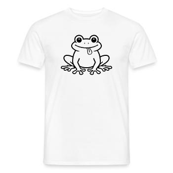 Kröte Comic Frosch - Männer T-Shirt - Weiß - Vorne - AI Model Male 178 dark (178cm)