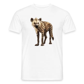 Hyänenblick im Dämmerlicht - Männer T-Shirt - Weiß - Vorne - AI Model Male 178 dark (178cm)