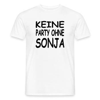 Sonja - Männer T-Shirt - Weiß - Vorne - AI Model Male 178 dark (178cm)
