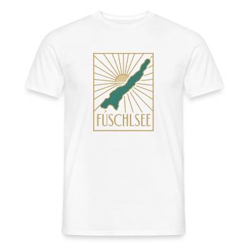 Fuschlsee Sunbeam Vintage - T-shirt homme - blanc - Devant - AI Model Male 178 dark (178cm)