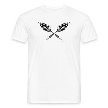 Dart Flame Darts Symbol - Men's T-Shirt - white - Front - AI Model Male 178 dark (178cm)