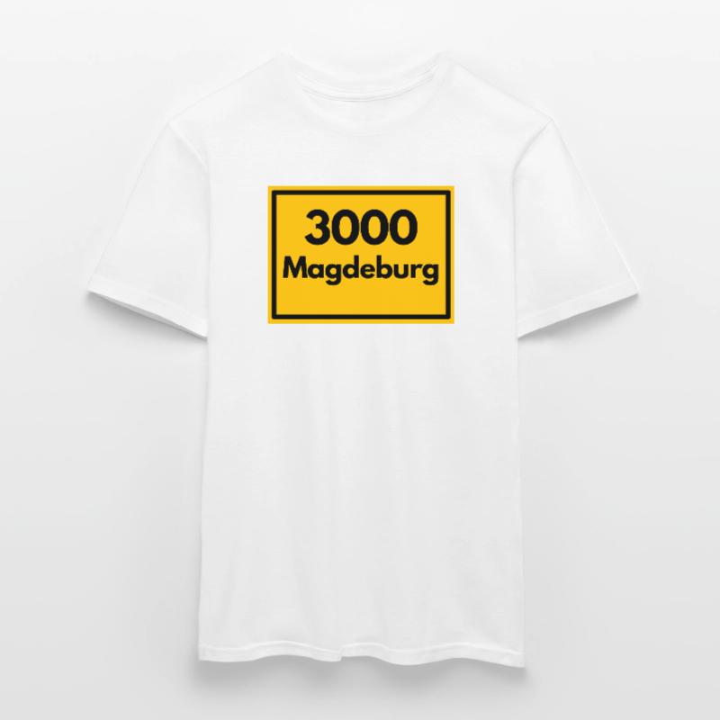 OLD POSTCODE POSTCODE RETRO 3000 MAGDEBURG OSTEN Men’s T-shirt