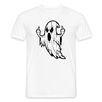 Gothic Ghost Sign of Rebellion - Men's T-Shirt - white - Front - AI Model Male 178 dark (178cm)