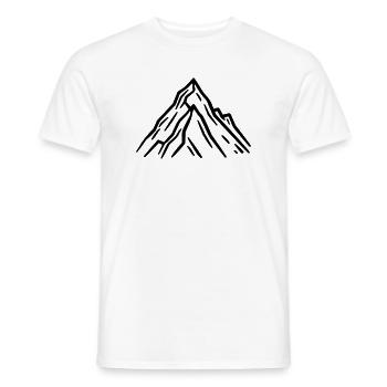 Berge Symbol Felsen - Männer T-Shirt - Weiß - Vorne - AI Model Male 178 dark (178cm)