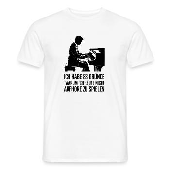 Ich habe 88 Gründe warum ich nicht aufhöre - Männer T-Shirt - Weiß - Vorne - AI Model Male 178 dark (178cm)