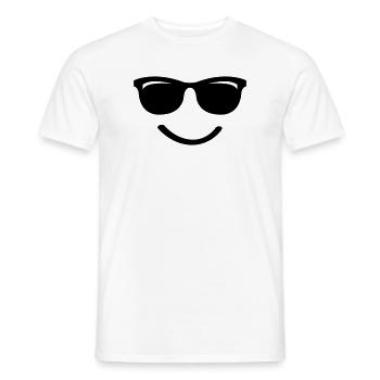 Sourire - T-shirt homme - blanc - Devant - AI Model Male 178 dark (178cm)