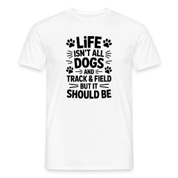Le don sportif Dog Saying - T-shirt homme - blanc - Devant - AI Model Male 178 dark (178cm)