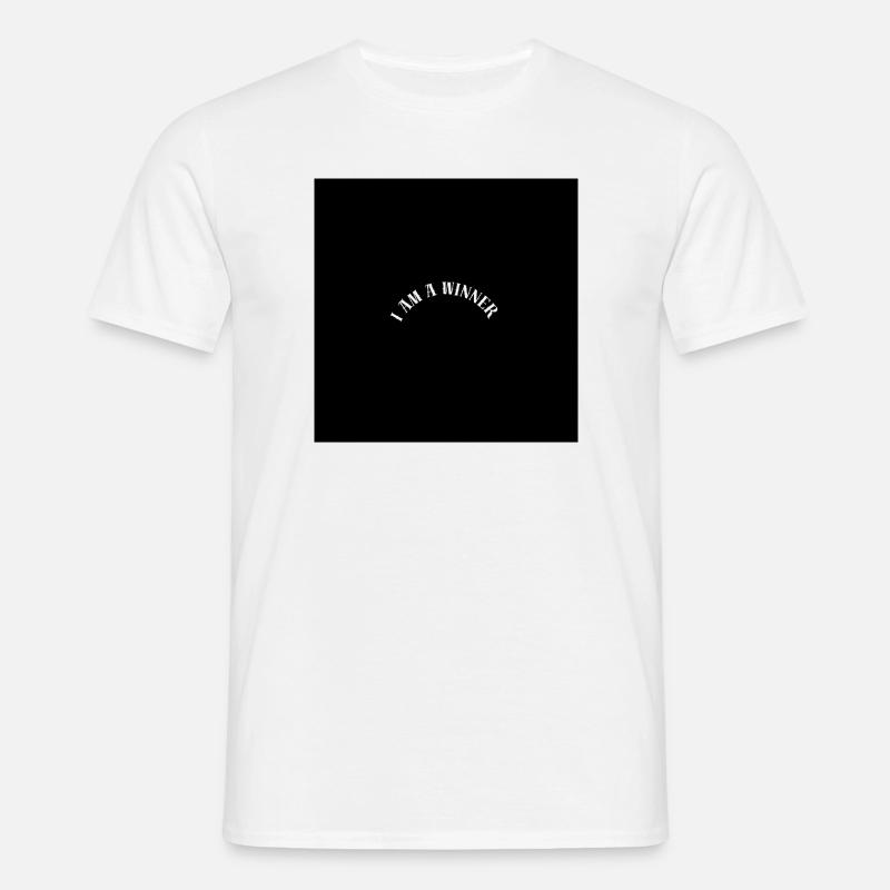 Ich bin ein Gewinner - Männer T-Shirt - Weiß