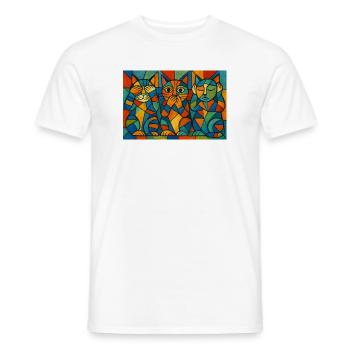 RockyZoo26 - Men's T-Shirt - white - Front - AI Model Male 178 dark (178cm)