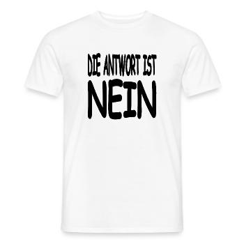 Non - T-shirt homme - blanc - Devant - AI Model Male 178 dark (178cm)