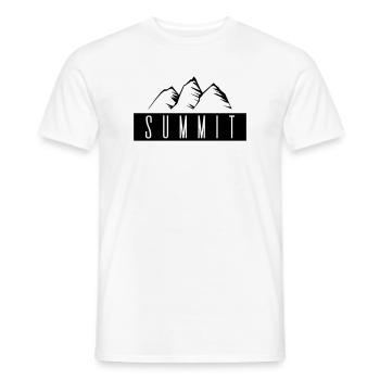 Summit - Men's T-Shirt - white - Front - AI Model Male 178 dark (178cm)