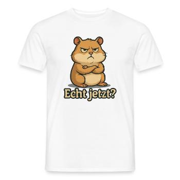 Echt jetzt Hamster - Männer T-Shirt - Weiß - Vorne - AI Model Male 178 dark (178cm)
