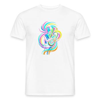 Tuba player - Men's T-Shirt - white - Front - AI Model Male 178 dark (178cm)