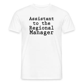 Assistant to the Regional Manager Family - Men's T-Shirt - white - Front - AI Model Male 178 dark (178cm)