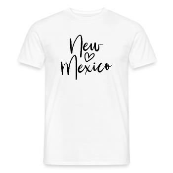 New Mexico Heart Women's Love New Mexico - Men's T-Shirt - white - Front - AI Model Male 178 dark (178cm)