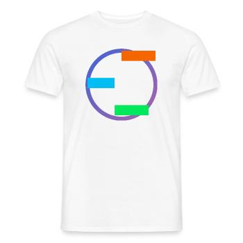 Geometric Balance - Männer T-Shirt - Weiß - Vorne - AI Model Male 178 dark (178cm)
