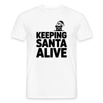 Schornsteinfeger Kaminkehrer lustiger Spruch - Männer T-Shirt - Weiß - Vorne - AI Model Male 178 dark (178cm)