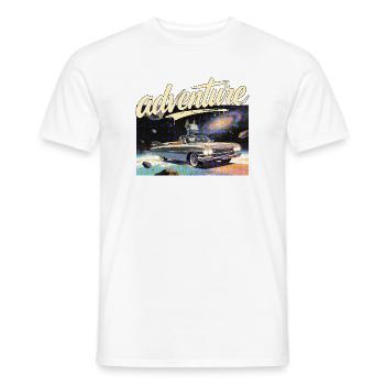 Aventure en voiture rétro - T-shirt homme - blanc - Devant - AI Model Male 178 dark (178cm)