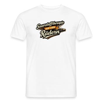 Oxygen therapy on four wheels - Men's T-Shirt - white - Front - AI Model Male 178 dark (178cm)