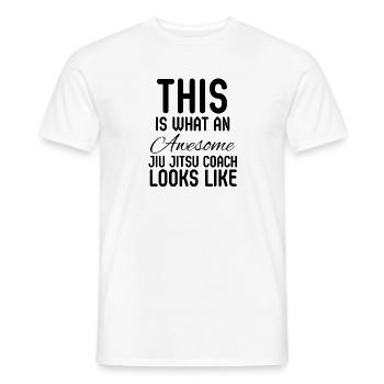 Awesome Jiu Jitsu Coach - Männer T-Shirt - Weiß - Vorne - AI Model Male 178 dark (178cm)