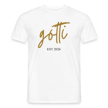 Gotti est 2026 - T-shirt homme - blanc - Devant - AI Model Male 178 dark (178cm)