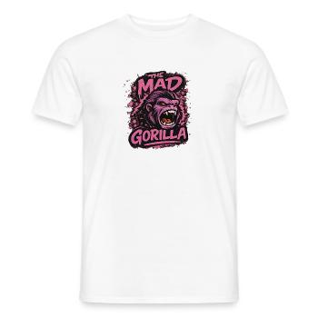 Der wütende Gorilla - Männer T-Shirt - Weiß - Vorne - AI Model Male 178 dark (178cm)