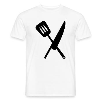 Chef - Kitchen - Cook - Men's T-Shirt - white - Front - AI Model Male 178 dark (178cm)
