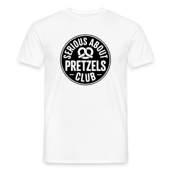 Brezel-Liebhaber Serious about Pretzels Bäcker - Männer T-Shirt - Weiß - Vorne - AI Model Male 178 dark (178cm)
